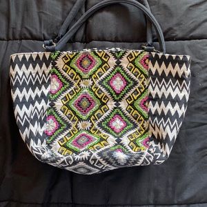 Aztec tribal embellished bag